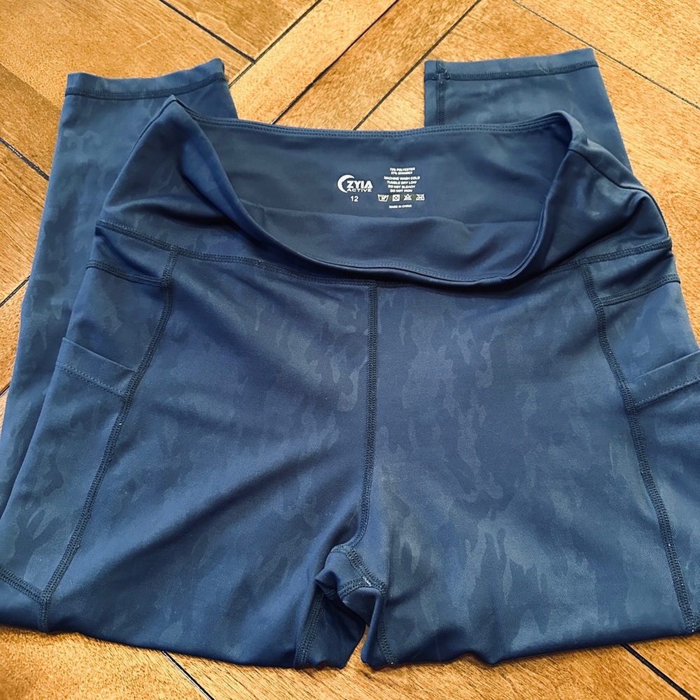 ZYIA Navy Blue Light N Tight Leggings